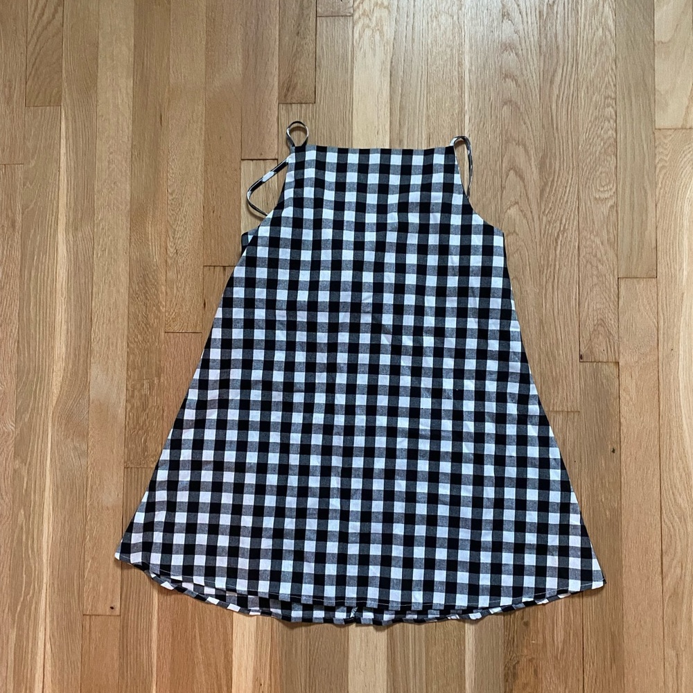 Showpo Gingham Style Trapeze Dress